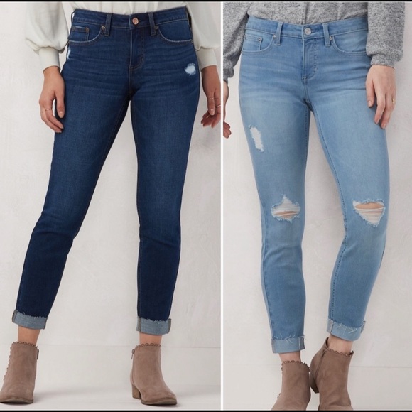 LC Lauren Conrad Denim - LC Lauren Conrad Distressed Skinny Jeans